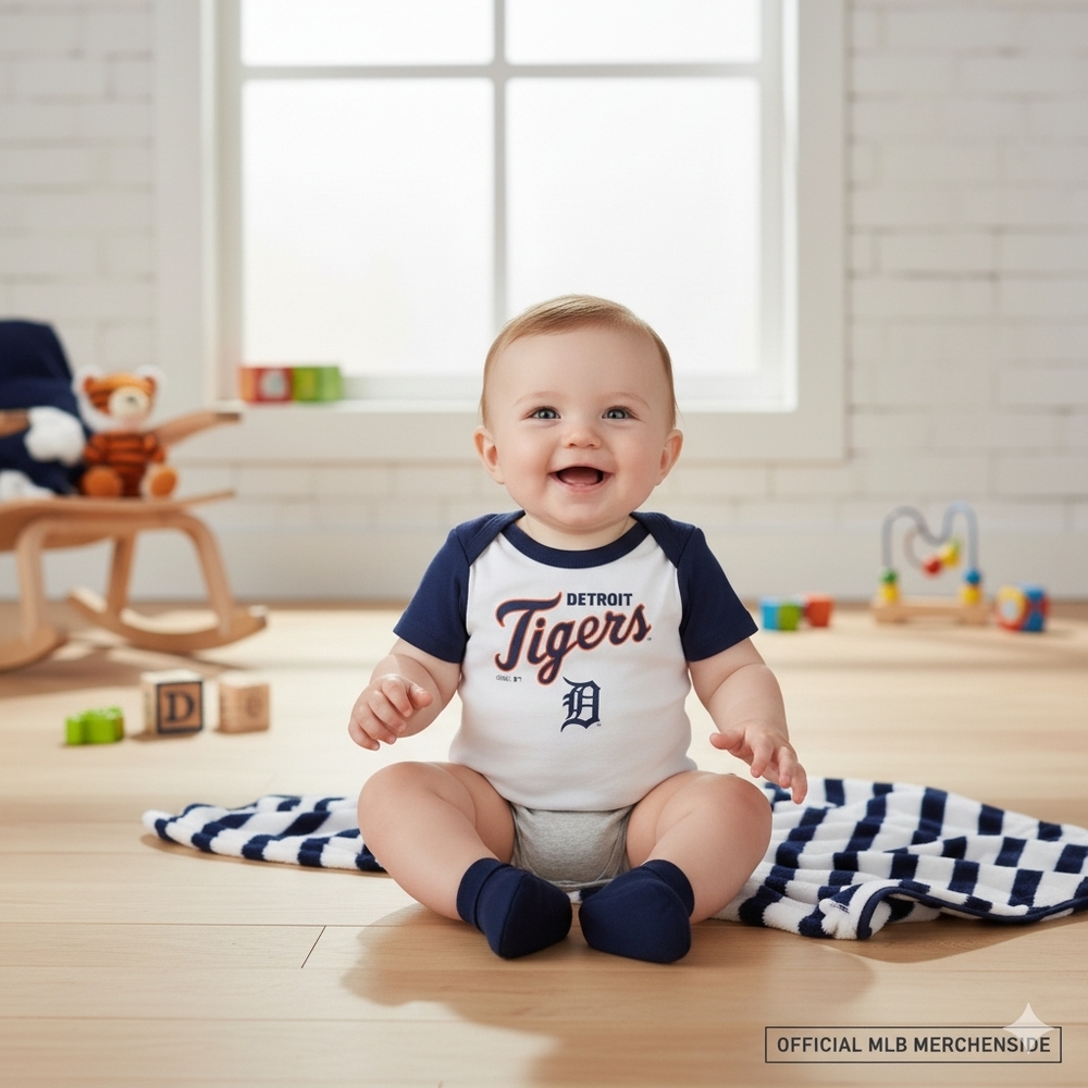 MLB Detroit Tigers Baby Outfit- (6-9months)